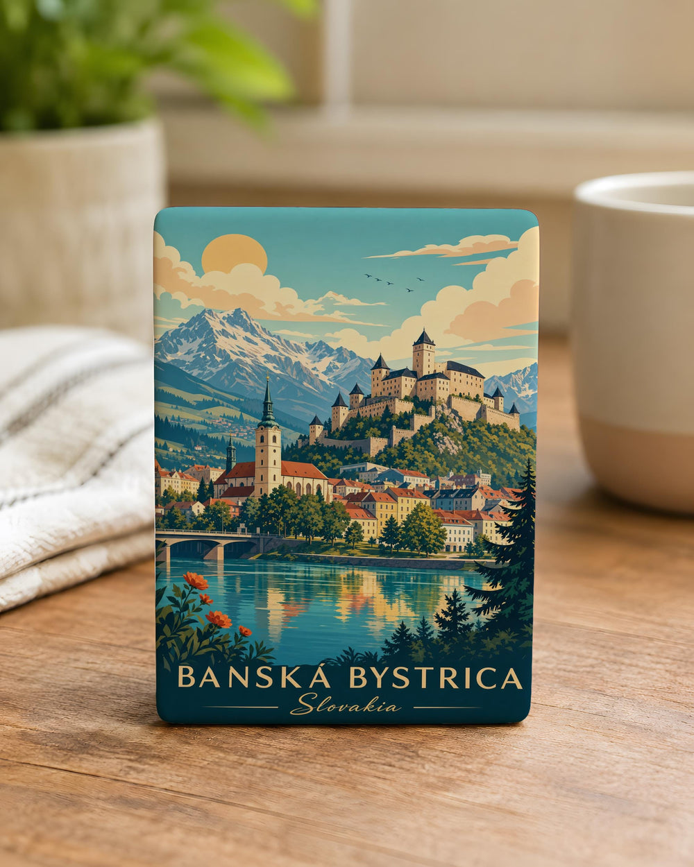 Slovakia Fridge Magnet, Slovakia Souvenir Magnet, Slovak Republic Travel Gift, Bratislava Slovakia Keepsake Magnet