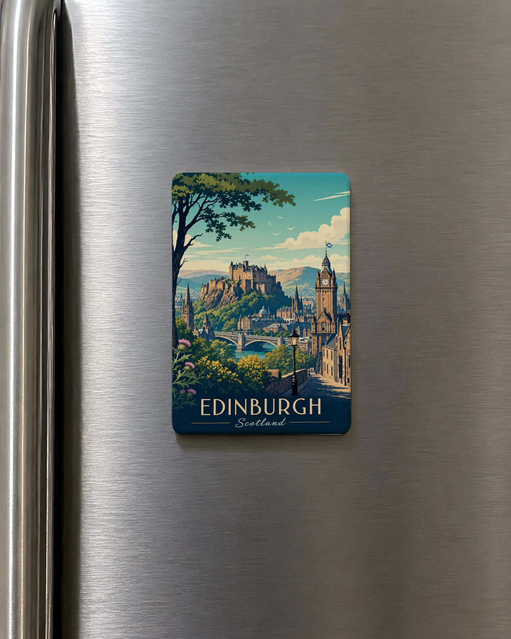 Scotland Fridge Magnet, Scotland Travel Souvenir Magnet, Scottish Highlands Landmark Magnet, Scotland Vacation Keepsake Magnet