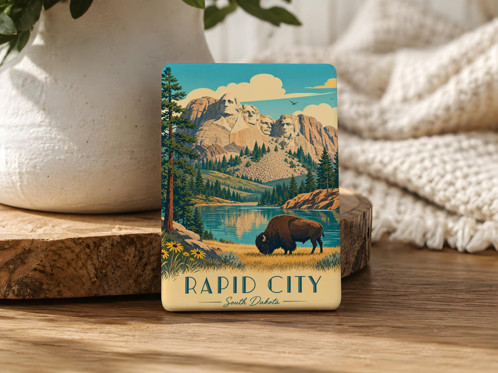 South Dakota Fridge Magnet, South Dakota Souvenir Magnet, South Dakota State Travel Gift, USA State Magnet, South Dakota Keepsake