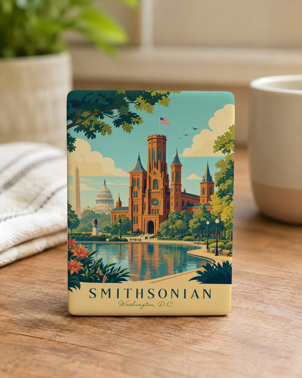 Smithsonian Fridge Magnet, Smithsonian Museum Souvenir Magnet, Washington DC Museum Magnet, Travel Keepsake Magnet