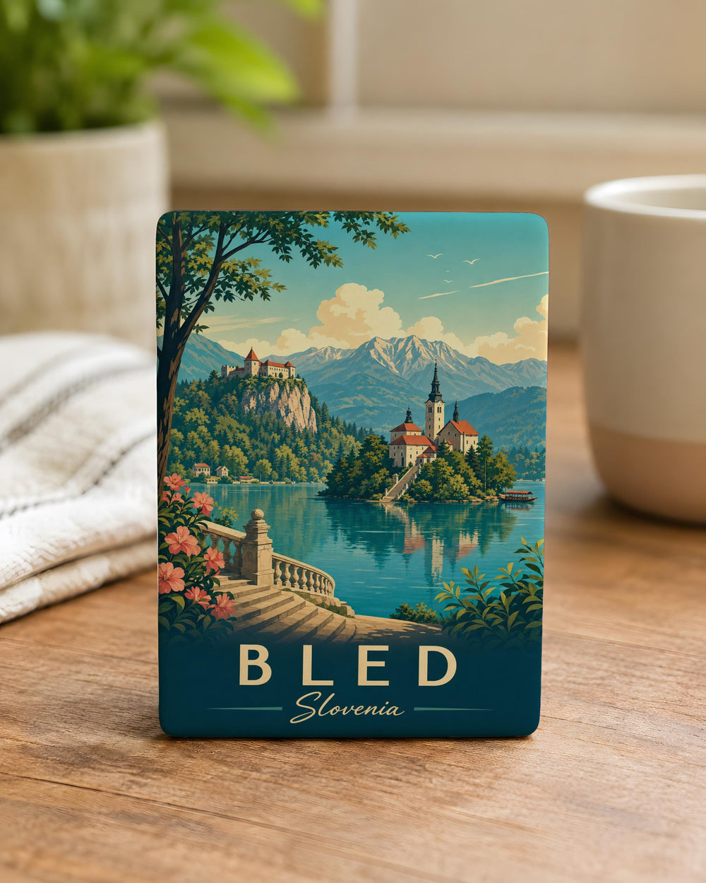 Slovenia Fridge Magnet, Slovenia Souvenir Magnet, Slovenia Travel Gift, Ljubljana Magnet, Slovenia Vacation Keepsake
