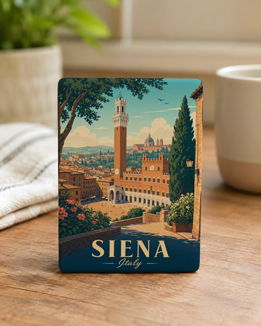 Siena Italy Fridge Magnet, Siena Tuscany Souvenir Magnet, Italian Travel Landmark Keepsake, Italy Vacation Gift Magnet