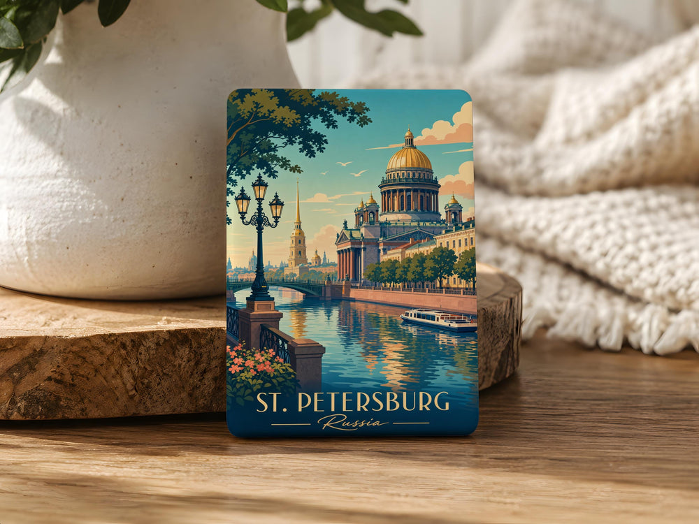 St Petersburg Russia Fridge Magnet, Saint Petersburg Souvenir Magnet, Russia Travel Landmark Keepsake Magnet