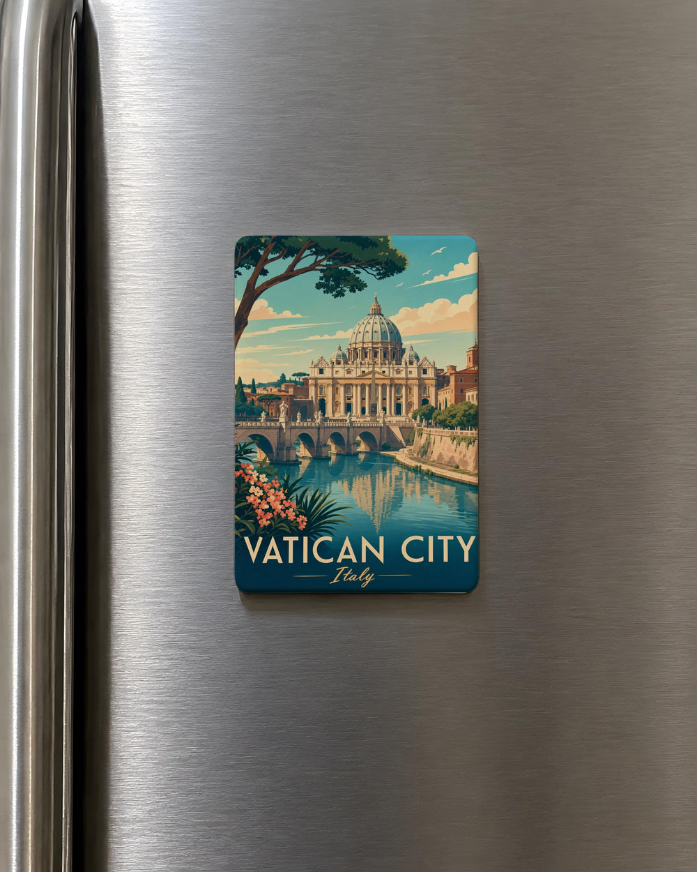 St Peter’s Basilica Fridge Magnet, Vatican City Souvenir Magnet, Rome Italy Landmark Refrigerator Magnet, Catholic Church Gift