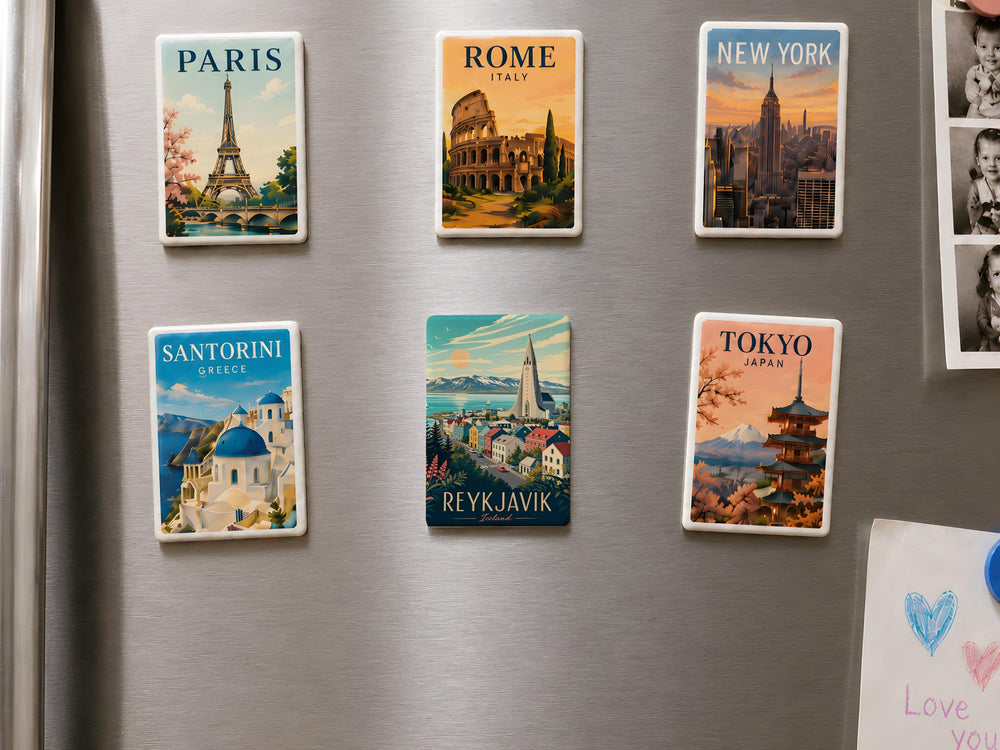 Reykjavik Iceland Fridge Magnet, Reykjavik City Souvenir Magnet, Iceland Travel Gift, Reykjavik Landmark Magnet, Iceland Keepsake
