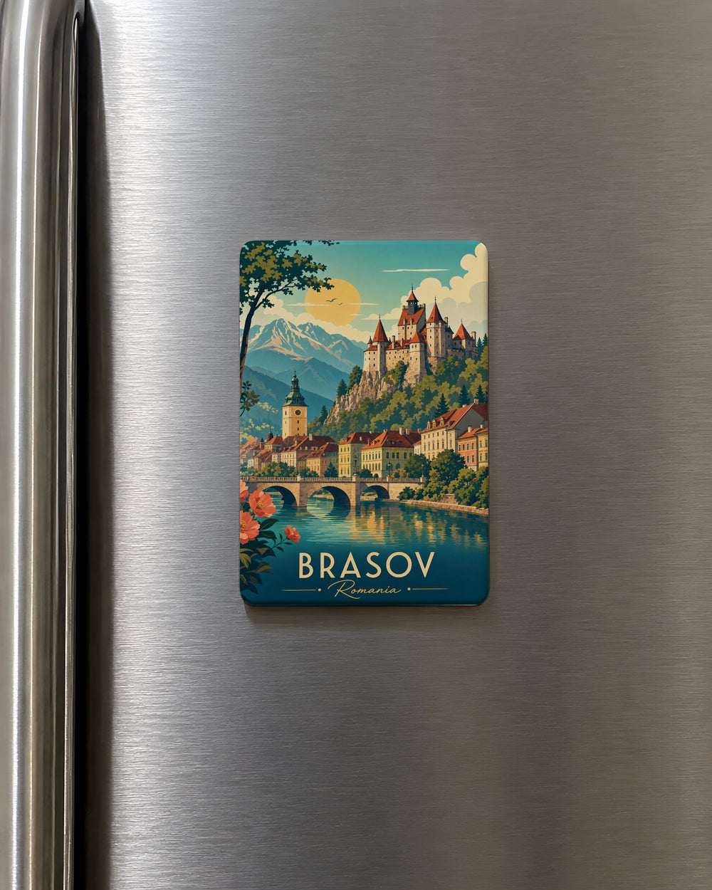 Romania Fridge Magnet, Romania Souvenir Magnet, Romanian Travel Keepsake, Romania Gift, Bucharest Romania Magnet