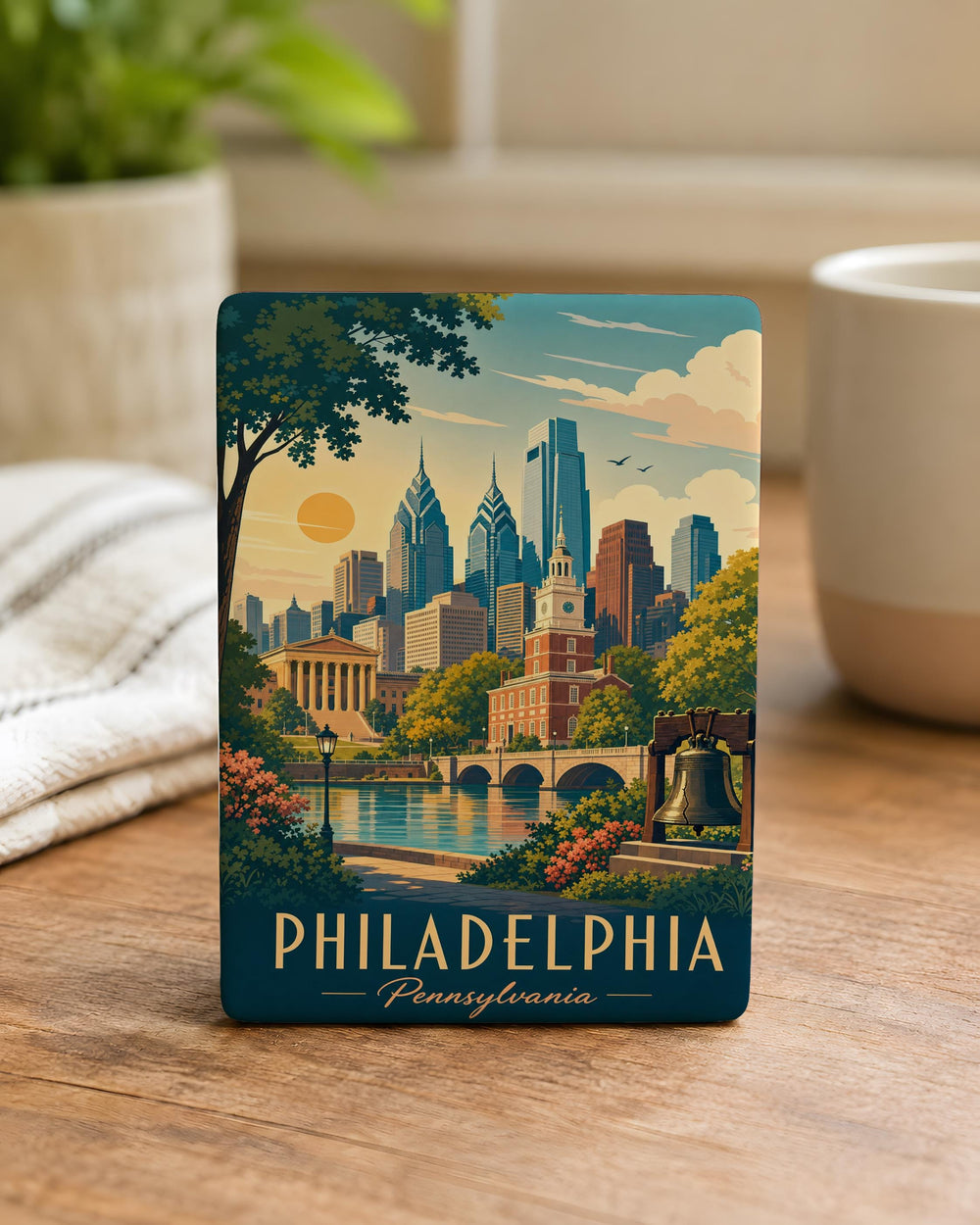 Pennsylvania Fridge Magnet, Pennsylvania State Souvenir Magnet, Pennsylvania Travel Gift, Pennsylvania Keepsake Magnet, USA State Magnet