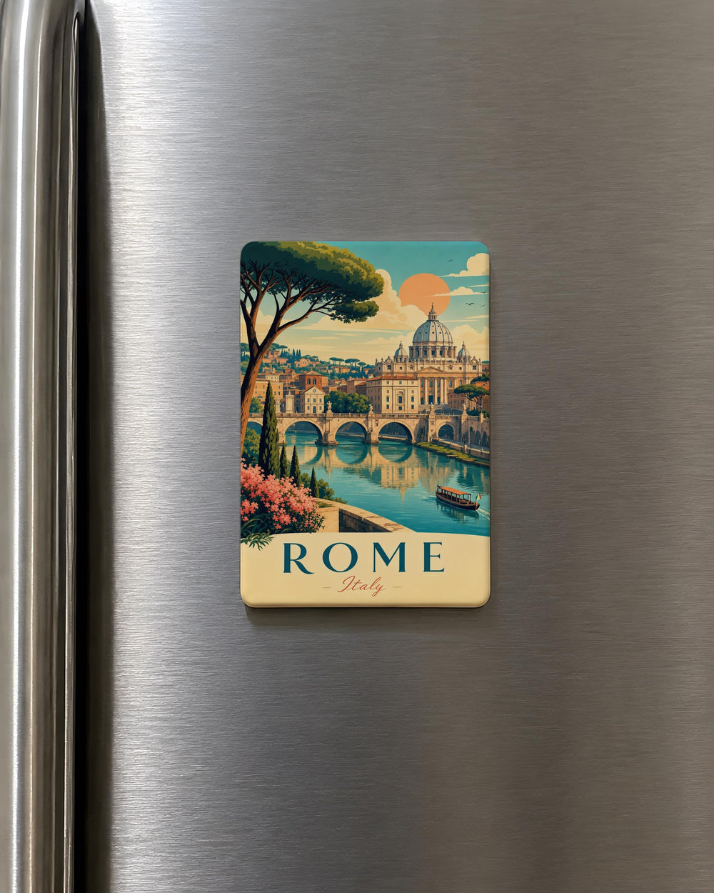 Rome Italy Fridge Magnet, Rome Travel Souvenir, Colosseum Landmark Magnet, Italian Vacation Keepsake, Rome City Gift