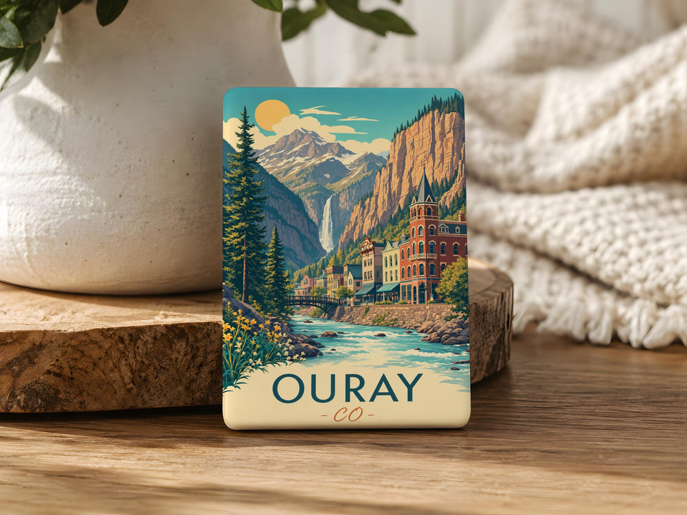 Ouray Colorado Fridge Magnet, Ouray CO Souvenir Magnet, Mountain Town Travel Keepsake, Colorado Vacation Gift