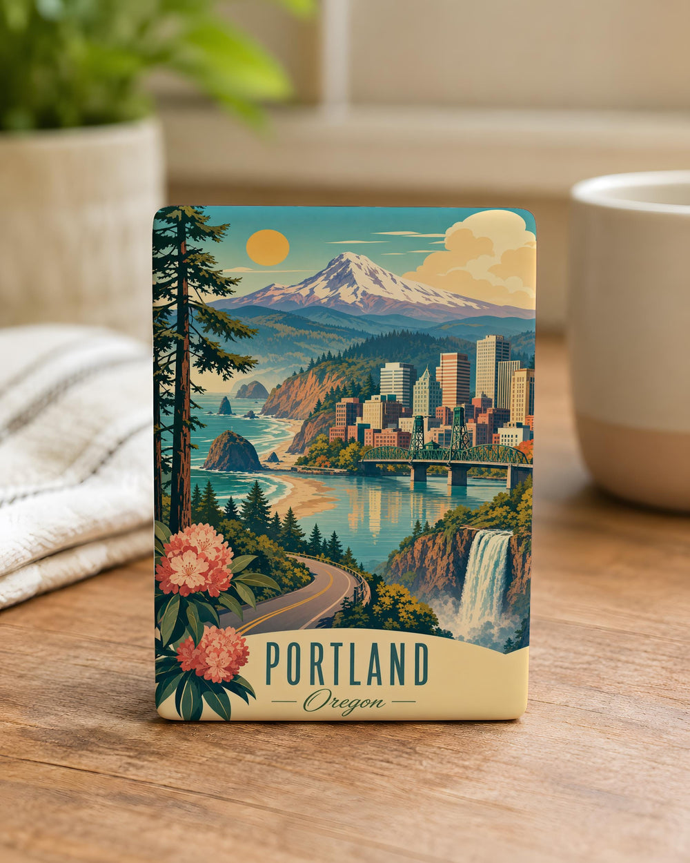 Oregon Fridge Magnet, Oregon State Souvenir Magnet, Oregon Travel Gift, Oregon Keepsake, Oregon Home Decor Magnet
