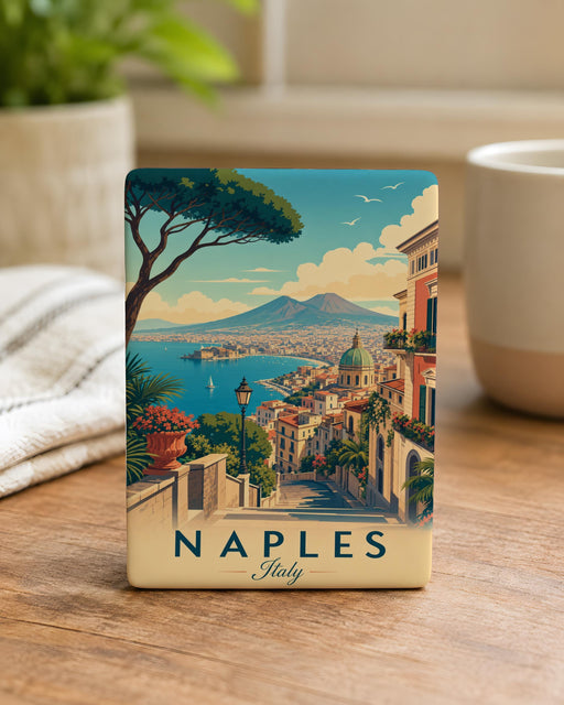 Naples Italy Fridge Magnet, Naples Souvenir Magnet, Italy Travel Keepsake, Napoli Landmark Refrigerator Magnet, Vacation Gift