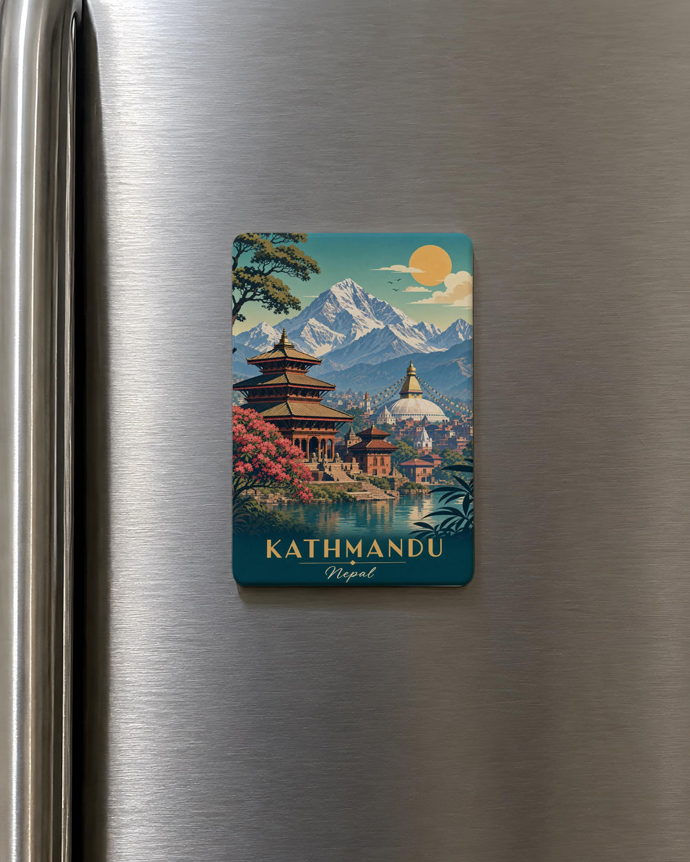 Nepal Fridge Magnet, Nepal Souvenir Magnet, Nepal Travel Gift, Nepal Landmark Magnet, Nepal Vacation Keepsake Magnet