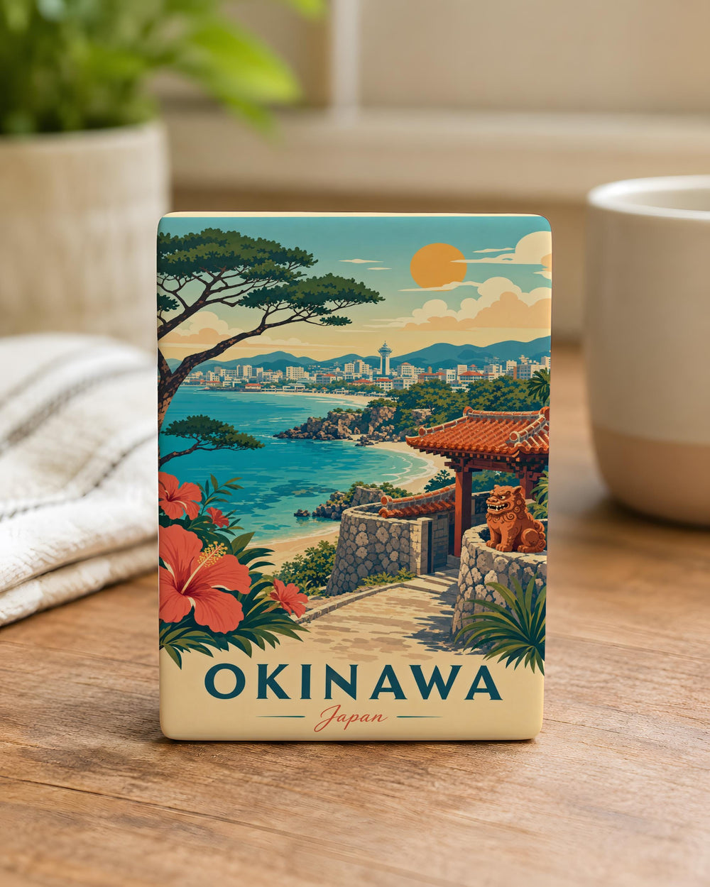 Okinawa Japan Fridge Magnet, Okinawa Souvenir Magnet, Japan Travel Magnet, Okinawa Island Keepsake, Japan Gift Magnet