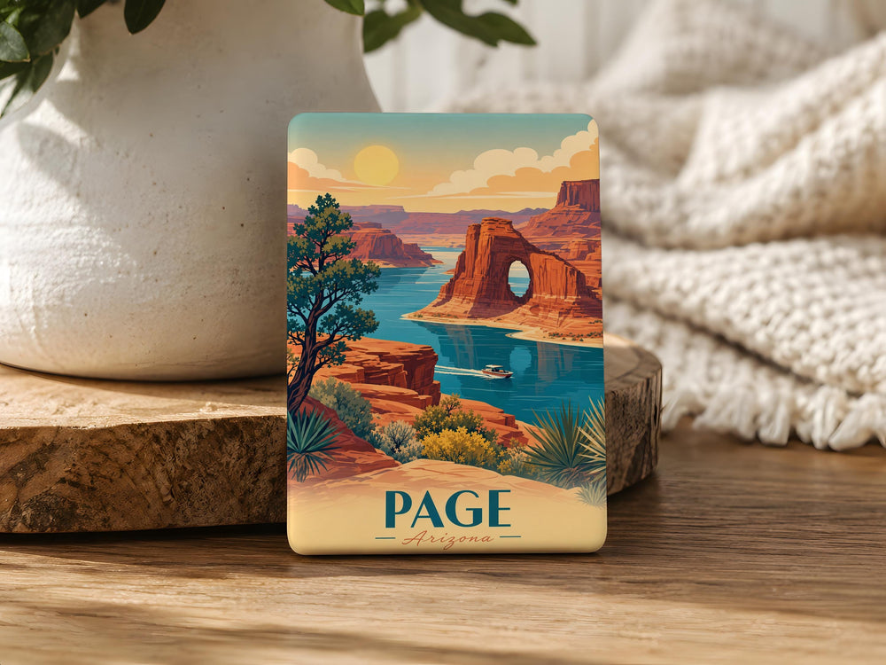 Page, Arizona Fridge Magnet, Lake Powell & Antelope Canyon Souvenir Magnet, Southwest Travel Keepsake Gift