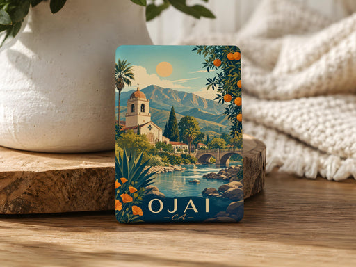 Ojai California Fridge Magnet, Ojai CA Souvenir Magnet, Ojai Valley Travel Gift, California Vacation Keepsake Magnet
