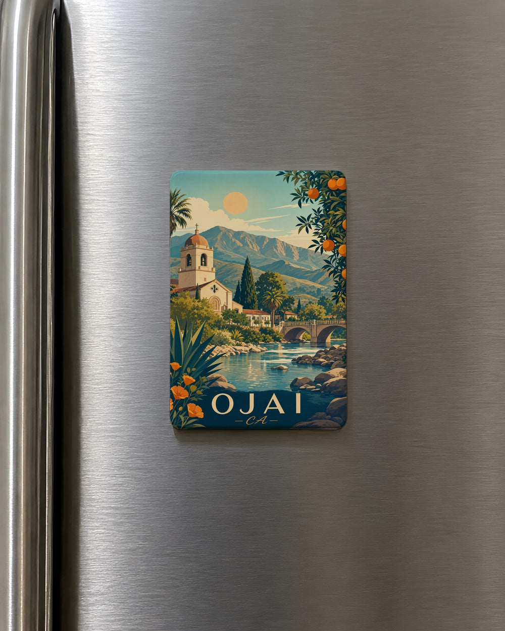 Ojai California Fridge Magnet, Ojai CA Souvenir Magnet, Ojai Valley Travel Gift, California Vacation Keepsake Magnet