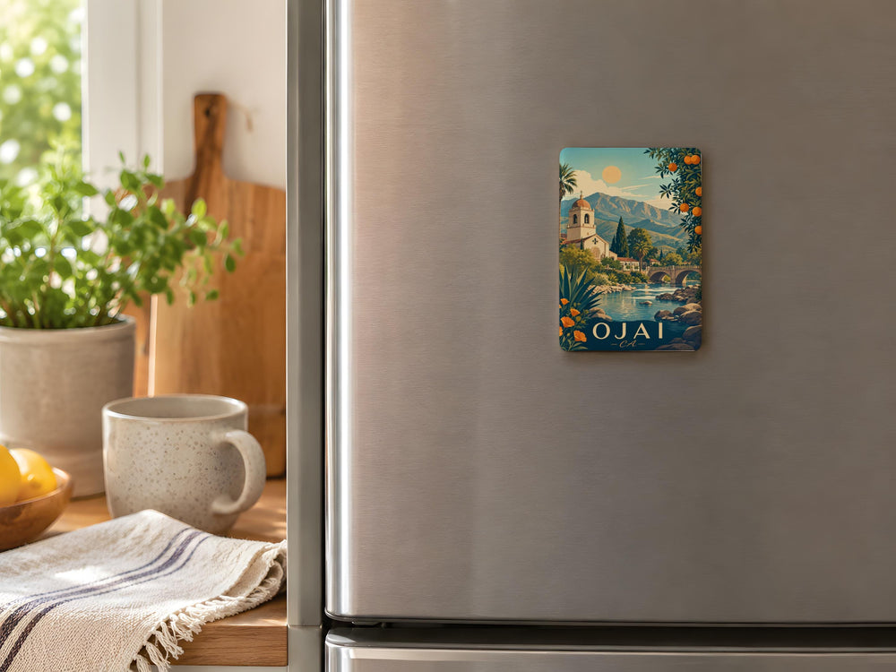 Ojai California Fridge Magnet, Ojai CA Souvenir Magnet, Ojai Valley Travel Gift, California Vacation Keepsake Magnet