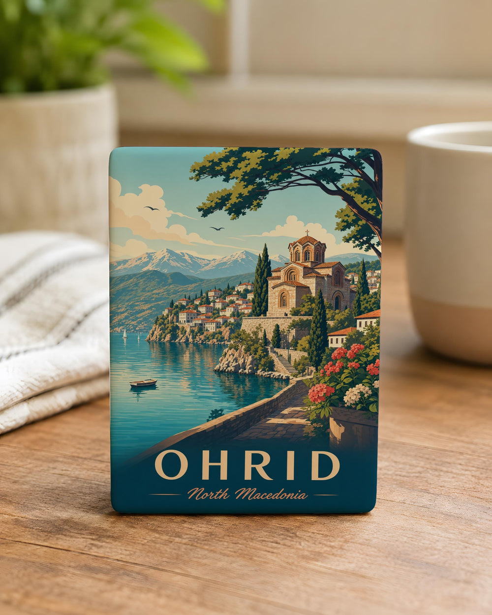 North Macedonia Fridge Magnet, North Macedonia Souvenir Magnet, Skopje Travel Magnet, Balkan Country Magnet, Macedonia Gift