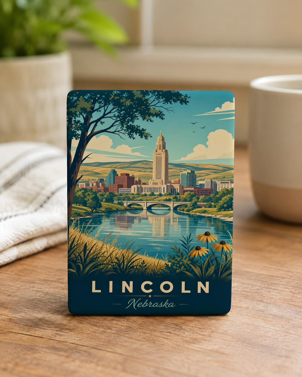 Nebraska Fridge Magnet, Nebraska State Souvenir Magnet, Nebraska Travel Gift, Nebraska Keepsake Magnet, Nebraska Home Decor Magnet