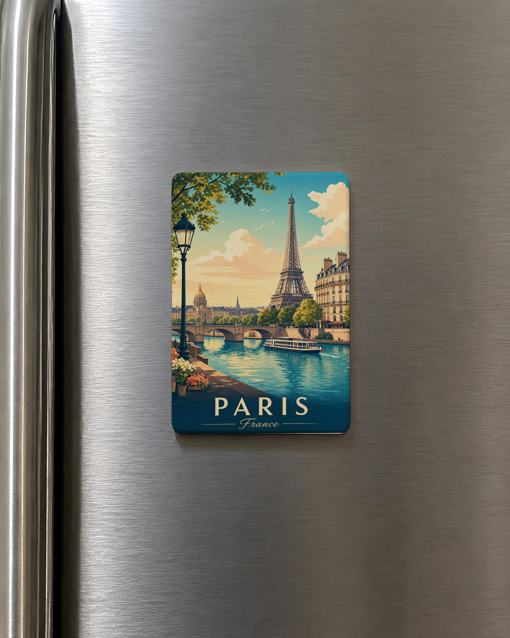 Paris France Fridge Magnet, Paris Travel Souvenir, Eiffel Tower Landmark, France Vacation Keepsake, Paris City Gift