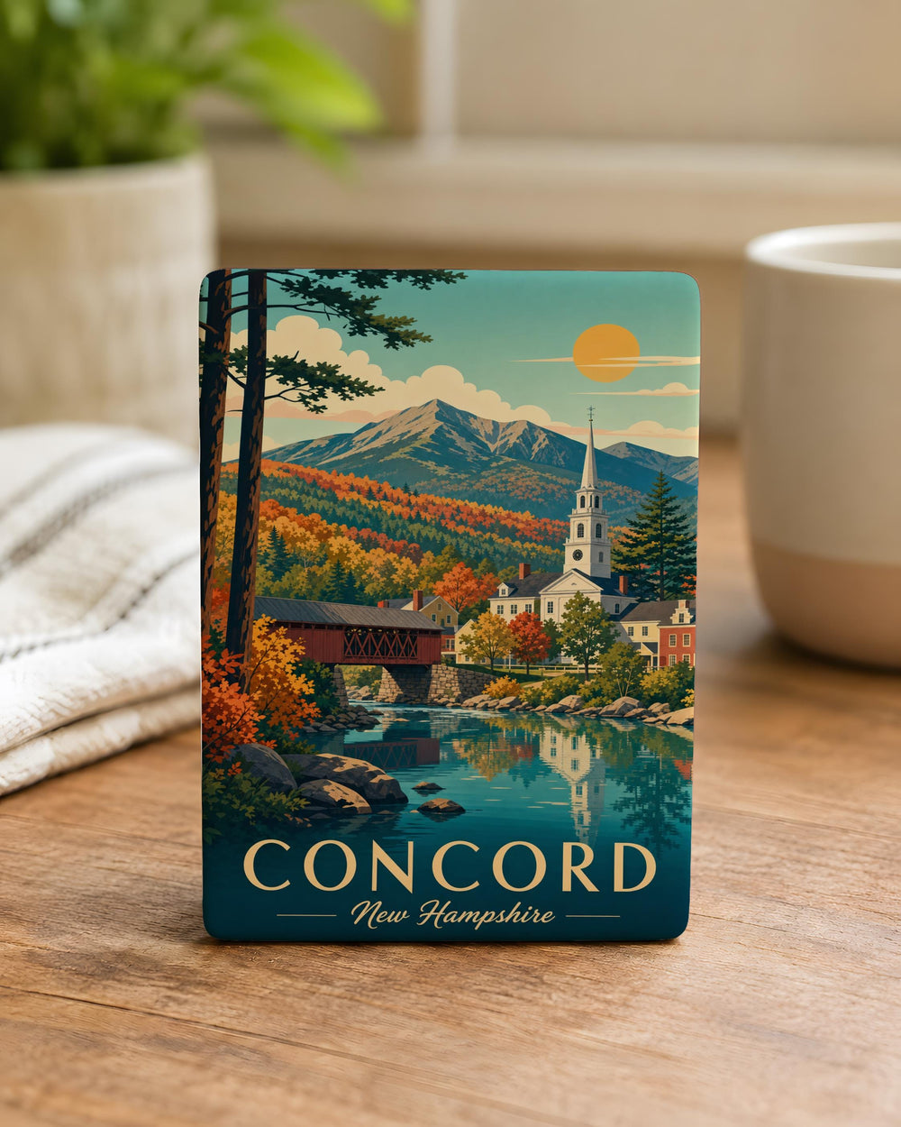 New Hampshire Fridge Magnet, New Hampshire State Souvenir Magnet, New Hampshire Travel Magnet, USA State Magnet