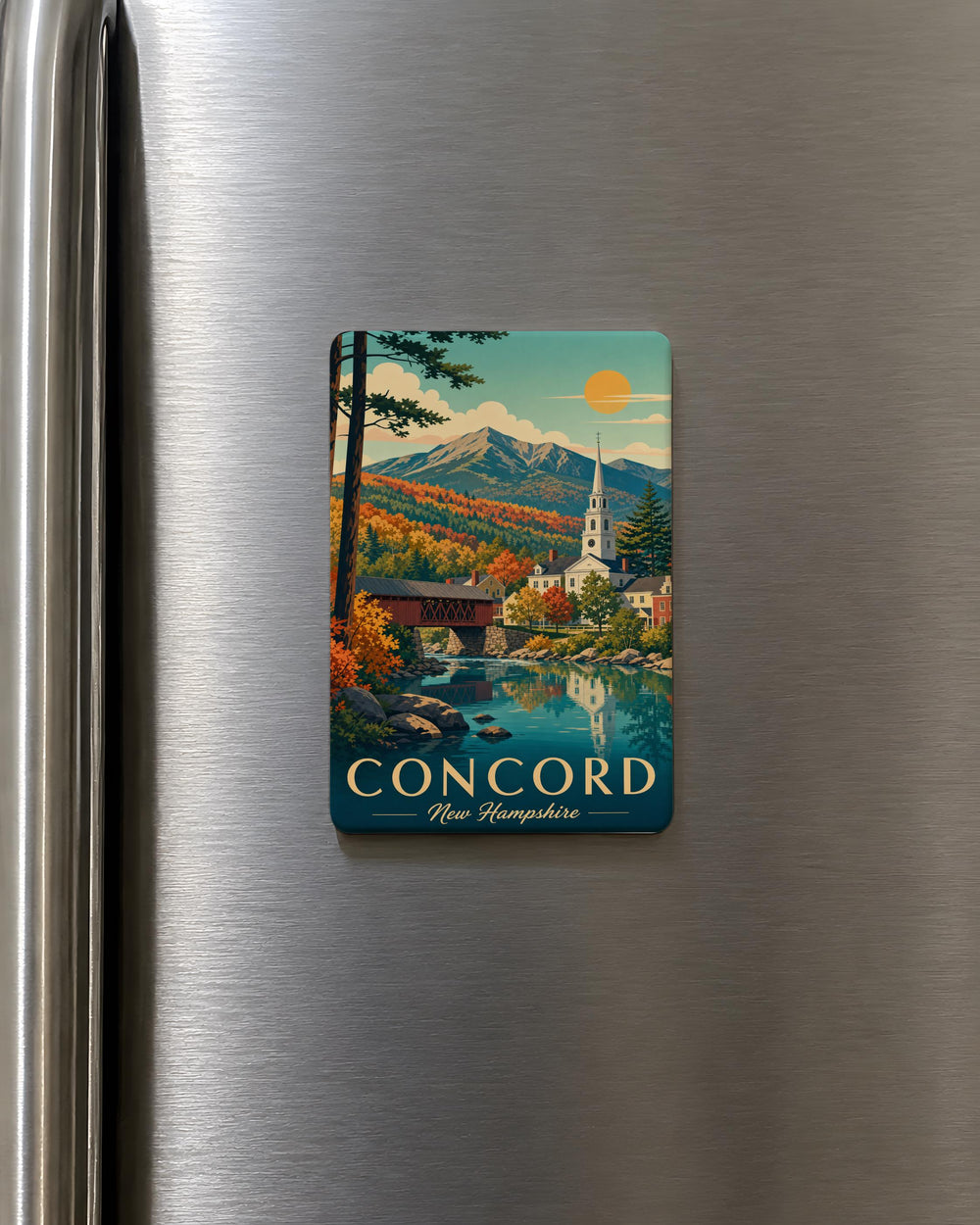 New Hampshire Fridge Magnet, New Hampshire State Souvenir Magnet, New Hampshire Travel Magnet, USA State Magnet
