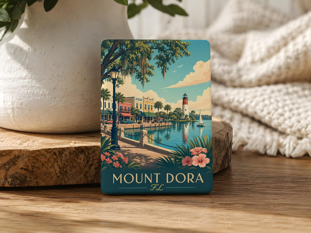 Mount Dora Florida Fridge Magnet, Mount Dora FL Souvenir Magnet, Lake County Travel Keepsake, Small Town Florida Gift