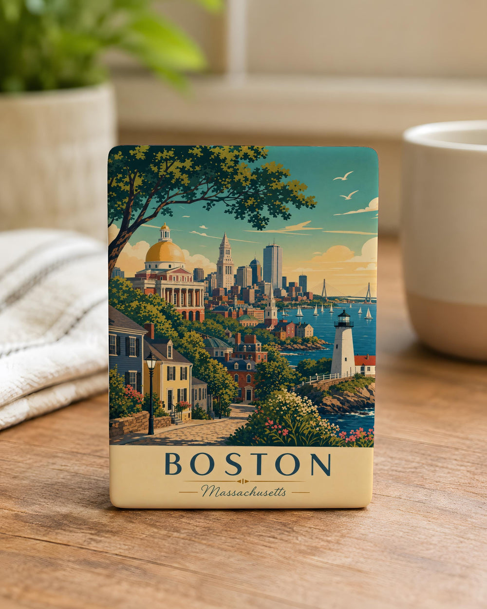 Massachusetts Fridge Magnet, Massachusetts State Souvenir Magnet, Massachusetts Travel Keepsake Magnet, USA State Magnet