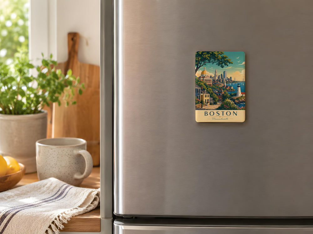 Massachusetts Fridge Magnet, Massachusetts State Souvenir Magnet, Massachusetts Travel Keepsake Magnet, USA State Magnet