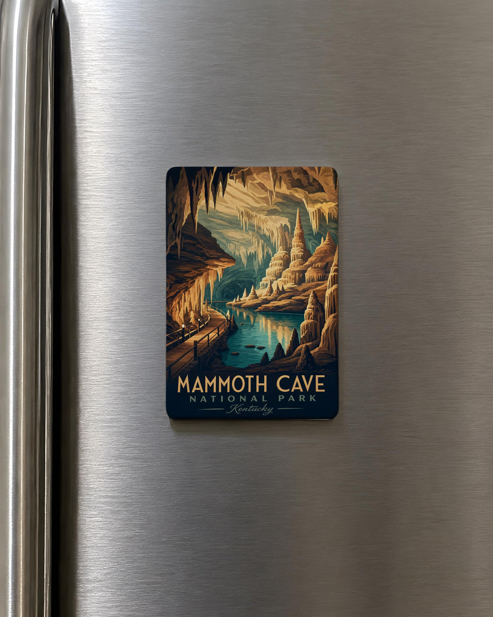 Mammoth Cave National Park Fridge Magnet, Kentucky Cave Souvenir, Underground Caverns Travel Magnet, National Park Gift