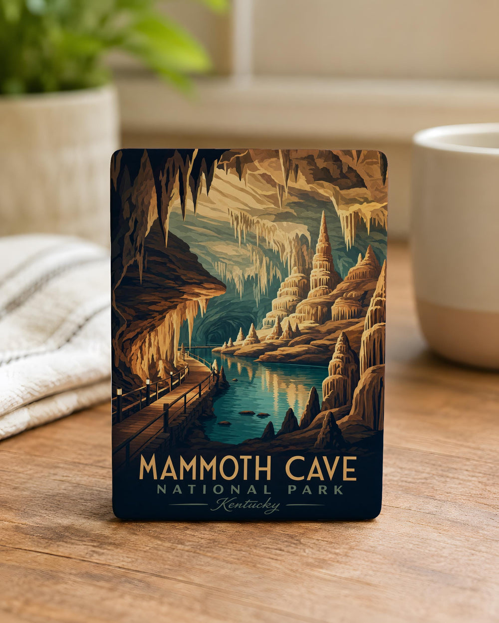 Mammoth Cave National Park Fridge Magnet, Kentucky Cave Souvenir, Underground Caverns Travel Magnet, National Park Gift