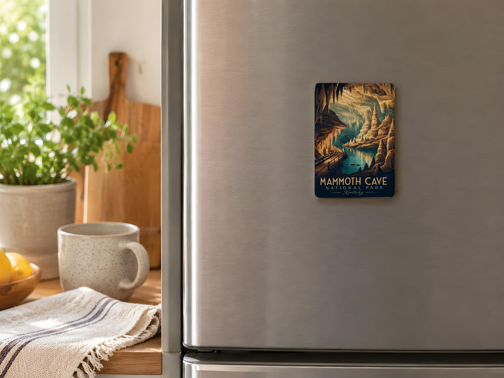 Mammoth Cave National Park Fridge Magnet, Kentucky Cave Souvenir, Underground Caverns Travel Magnet, National Park Gift