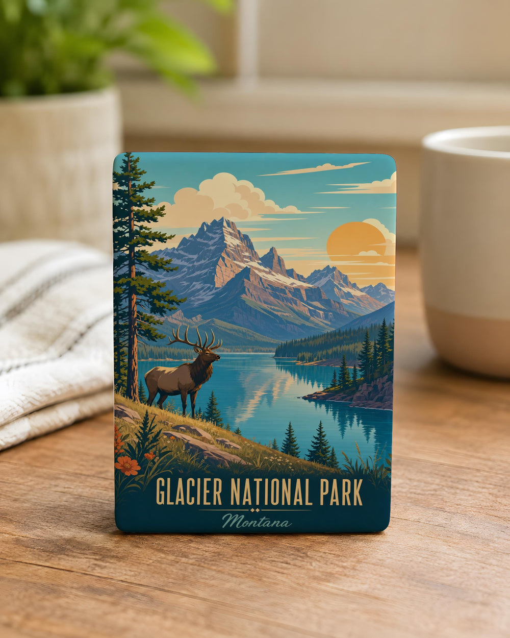 Montana Fridge Magnet, Montana State Souvenir Magnet, Montana Travel Gift, Montana Kitchen Refrigerator Magnet, USA State Magnet
