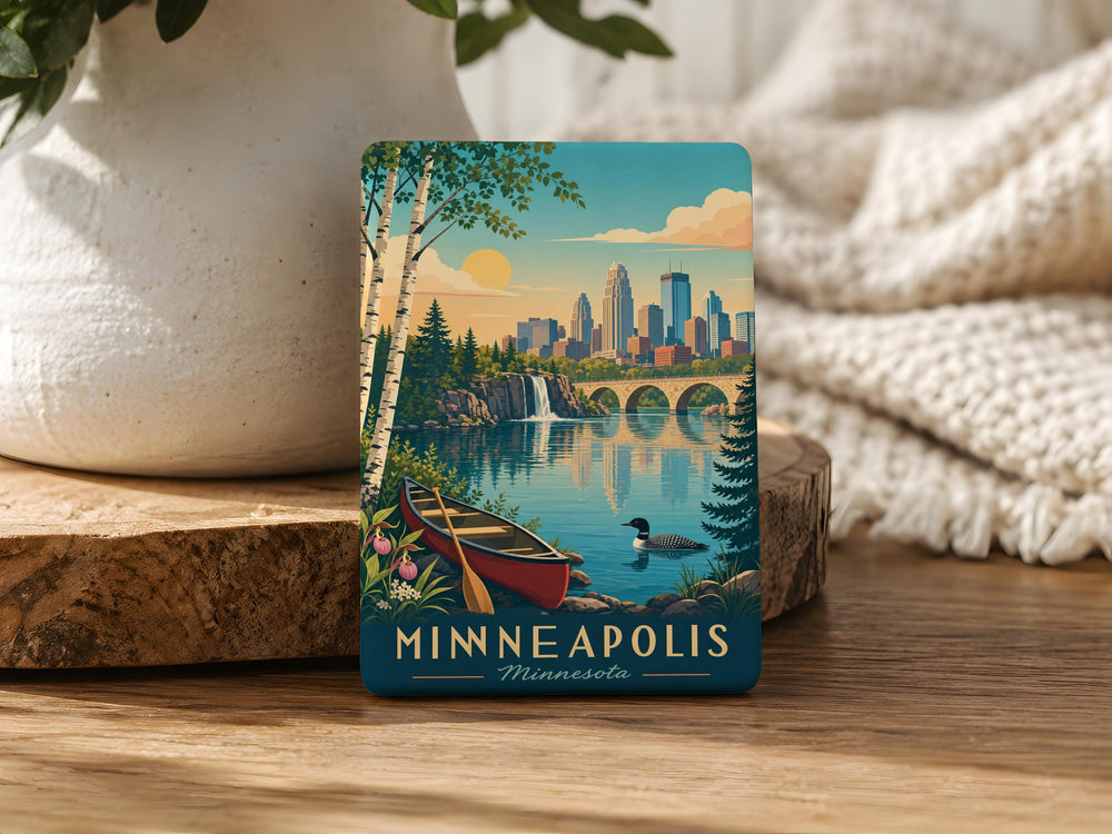 Minnesota Fridge Magnet, Minnesota State Magnet, Minnesota Souvenir Magnet, Minnesota Travel Gift, Minnesota Home Decor Magnet