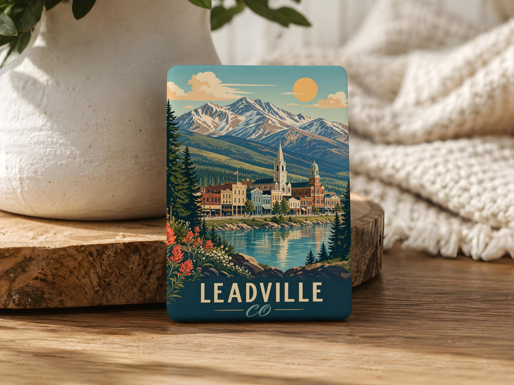 Leadville Colorado Fridge Magnet, Leadville CO Souvenir Magnet, Colorado Mountain Town Travel Gift, Leadville CO Keepsake