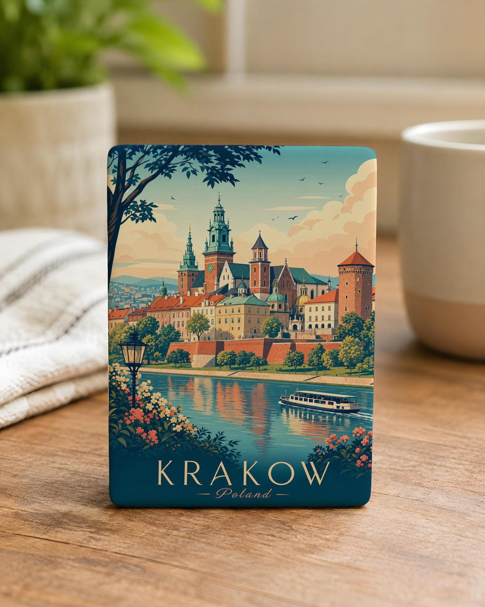 Krakow Poland Fridge Magnet, Krakow City Landmark Souvenir, Poland Travel Gift, Old Town Wawel Castle Keepsake Magnet