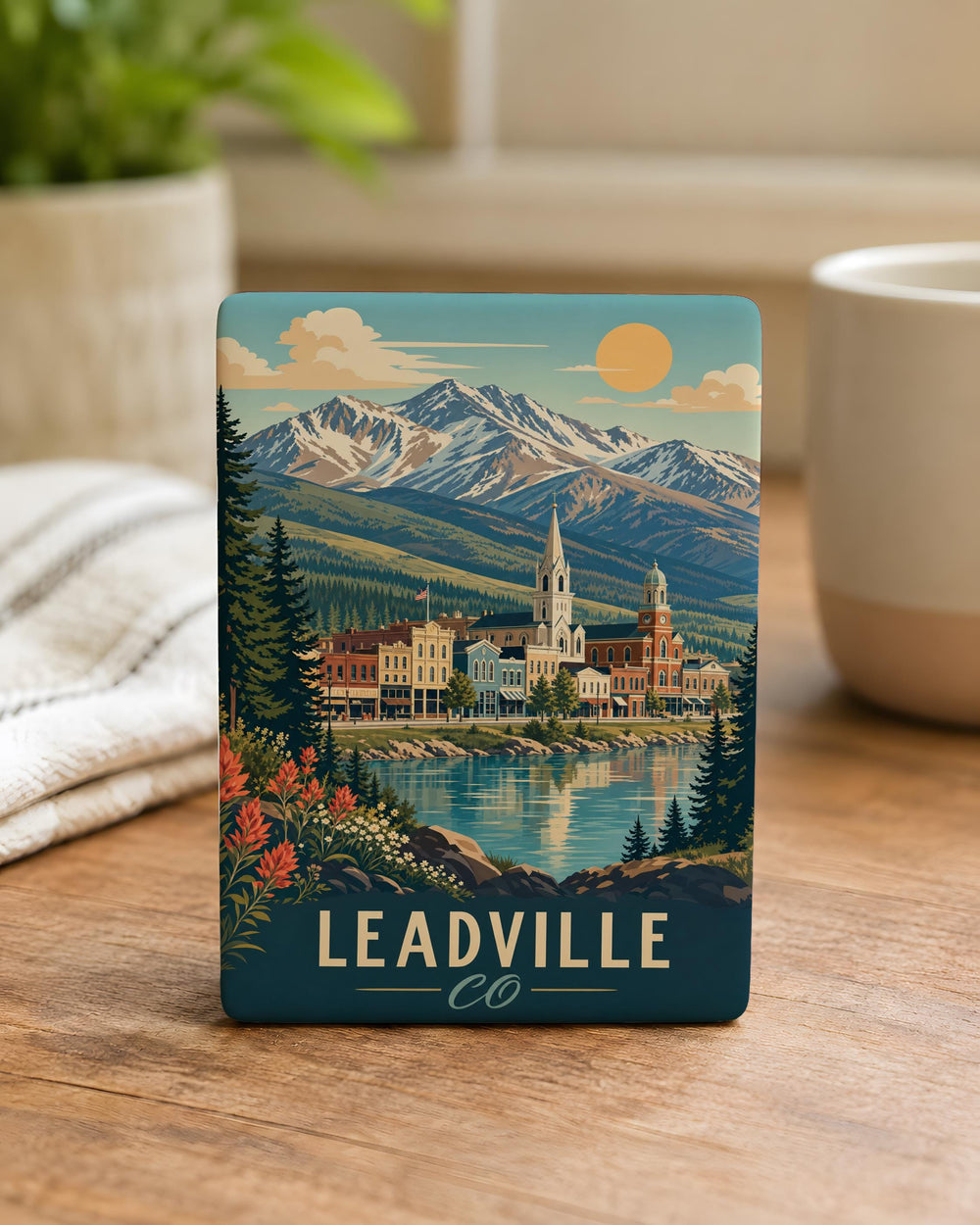 Leadville Colorado Fridge Magnet, Leadville CO Souvenir Magnet, Colorado Mountain Town Travel Gift, Leadville CO Keepsake