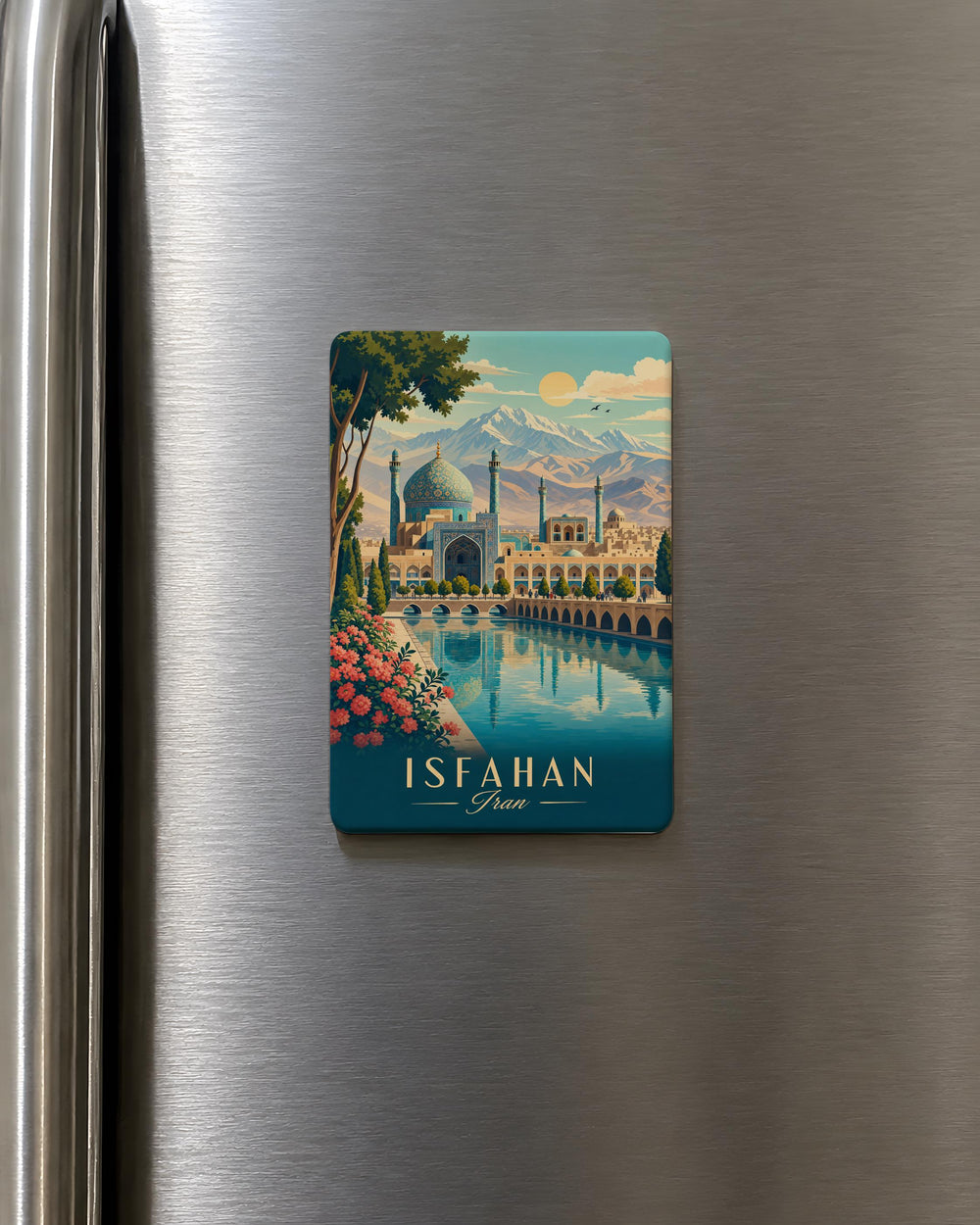 Iran Fridge Magnet, Iran Souvenir Magnet, Iran Travel Gift, Iran Map Magnet, Tehran Magnet, Persian Culture Refrigerator Magnet