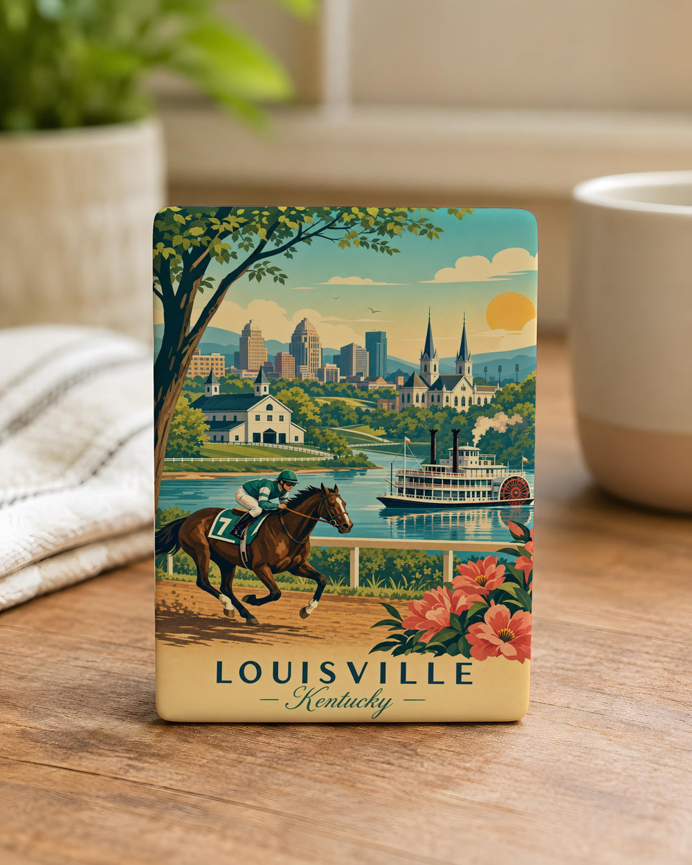 Kentucky Fridge Magnet, Kentucky State Souvenir Magnet, Kentucky Travel Gift, Kentucky Keepsake Refrigerator Magnet