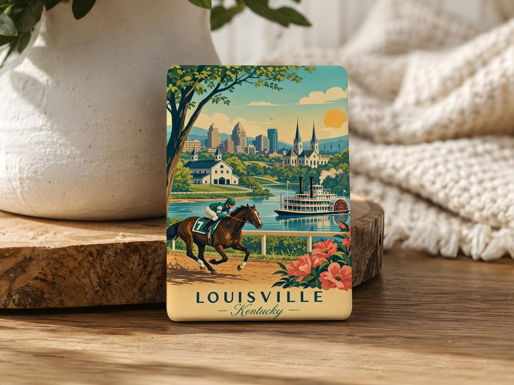 Kentucky Fridge Magnet, Kentucky State Souvenir Magnet, Kentucky Travel Gift, Kentucky Keepsake Refrigerator Magnet
