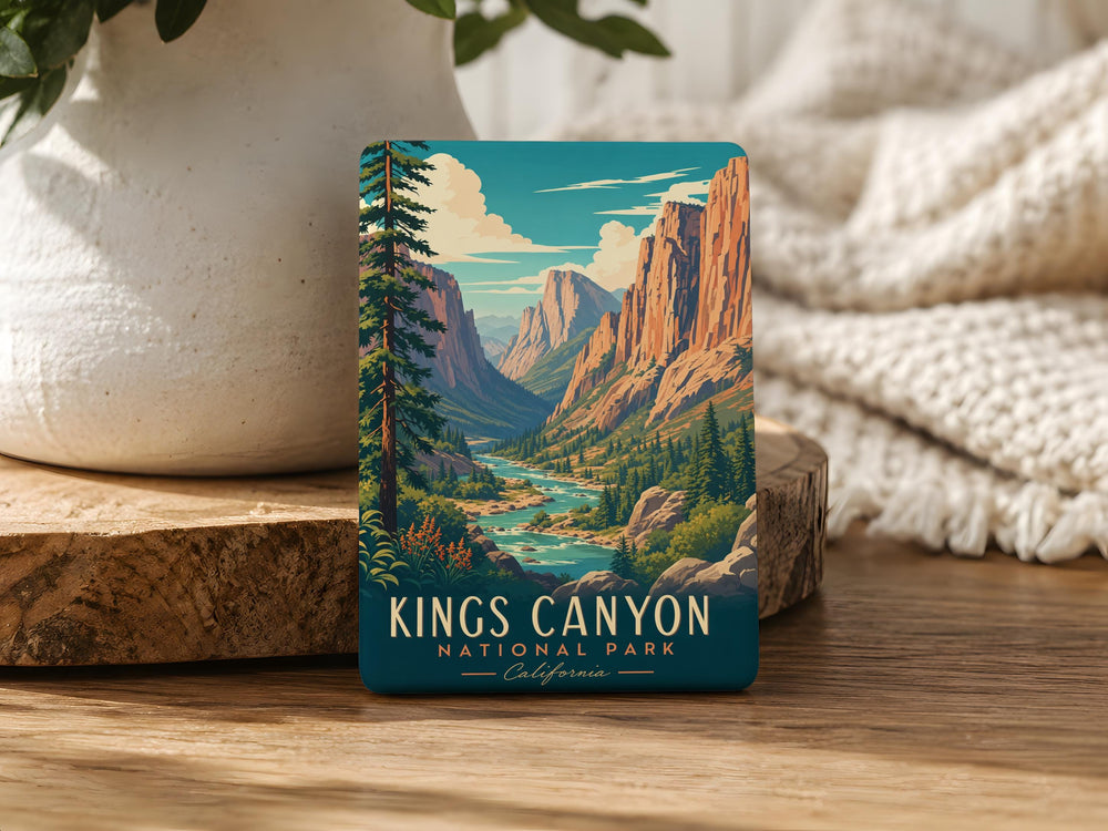 Kings Canyon National Park Fridge Magnet, California Sierra Nevada Souvenir, Scenic Park Landmark Travel Keepsake Magnet