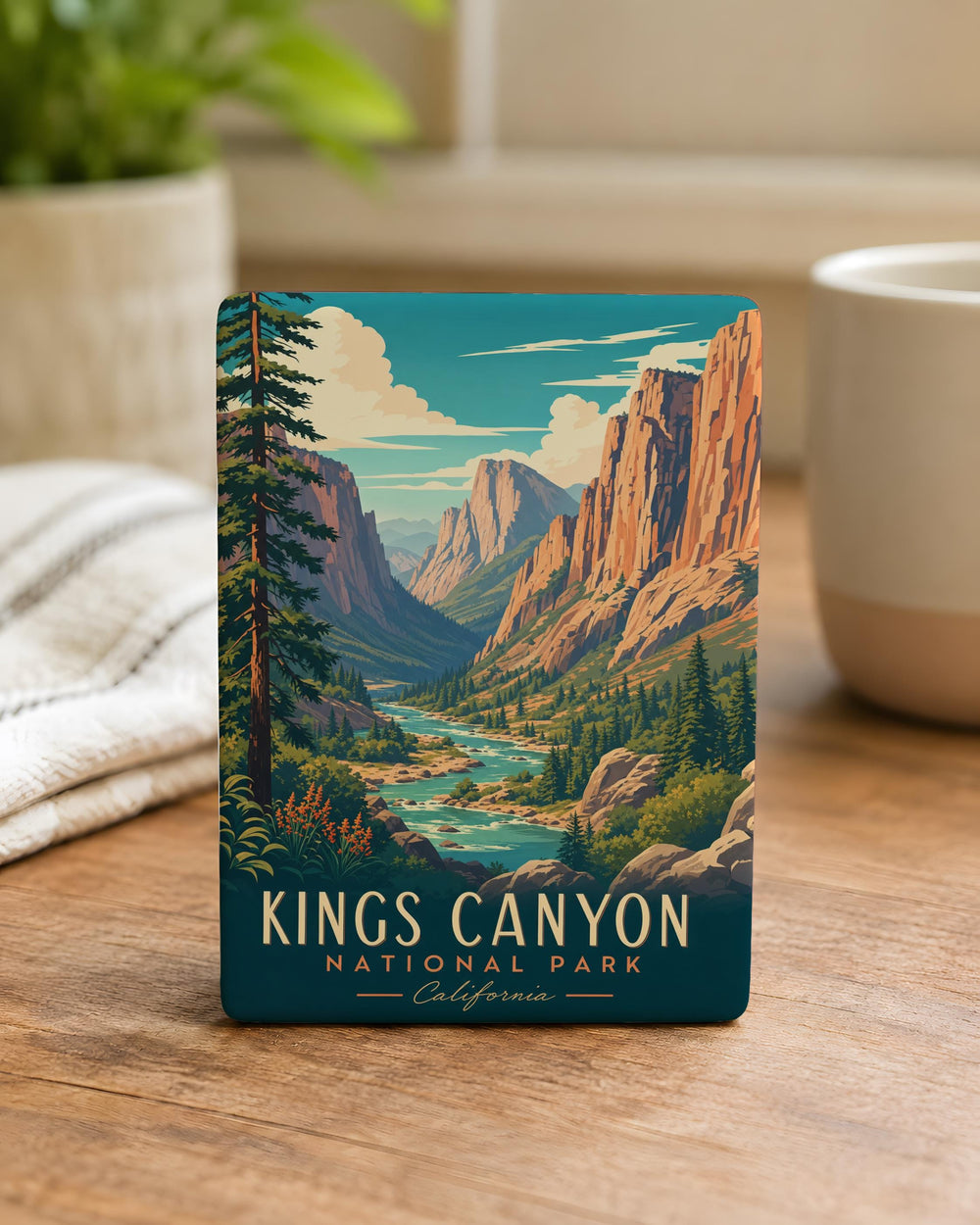 Kings Canyon National Park Fridge Magnet, California Sierra Nevada Souvenir, Scenic Park Landmark Travel Keepsake Magnet