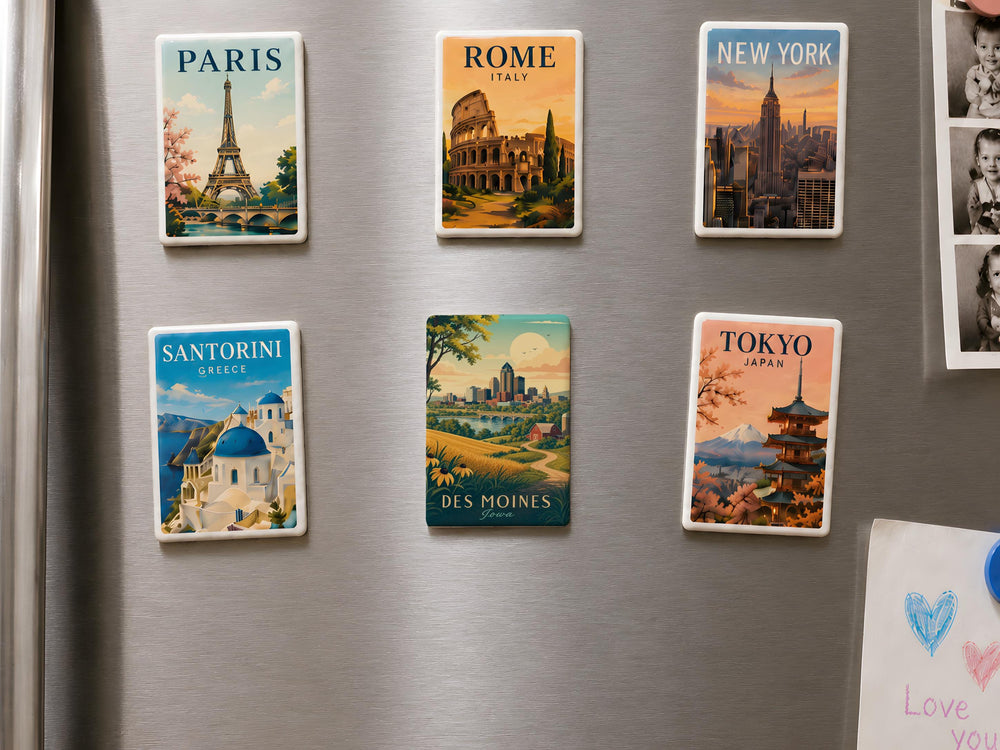Iowa Fridge Magnet, Iowa State Souvenir Magnet, Iowa Travel Gift, Iowa Keepsake Magnet, Iowa Home Decor Magnet