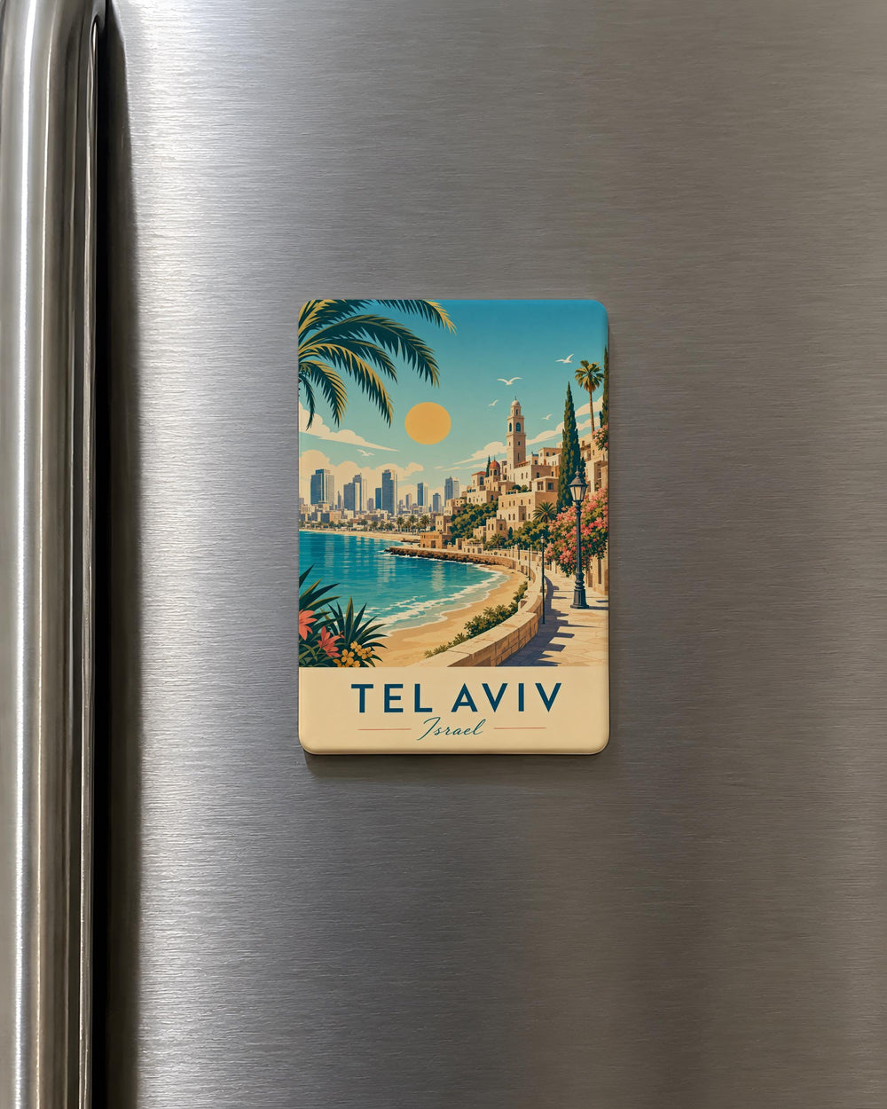 Israel Fridge Magnet, Israel Souvenir Magnet, Holy Land Travel Keepsake Magnet, Israel Gift, Jerusalem Israel Magnet