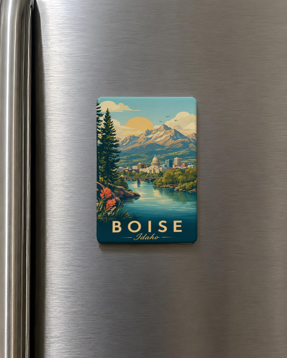 Idaho Fridge Magnet, Idaho State Souvenir Magnet, Idaho Travel Gift, Idaho Home Decor Magnet, Idaho Keepsake Magnet