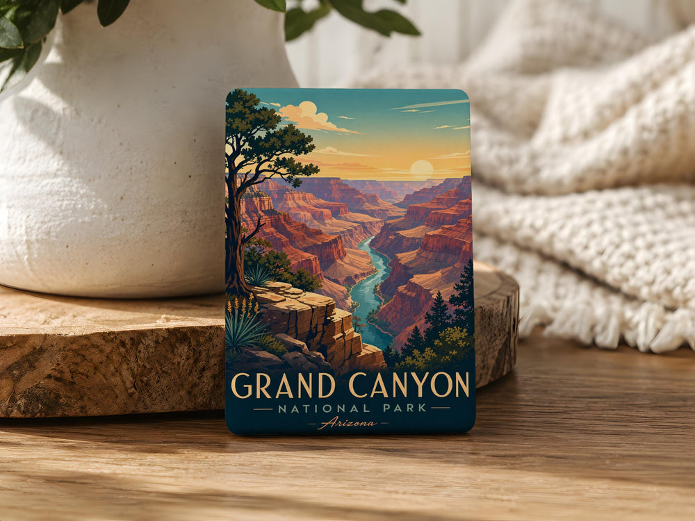 Grand Canyon National Park Fridge Magnet, Arizona Canyon Souvenir Magnet, Scenic Landscape Travel Keepsake Gift