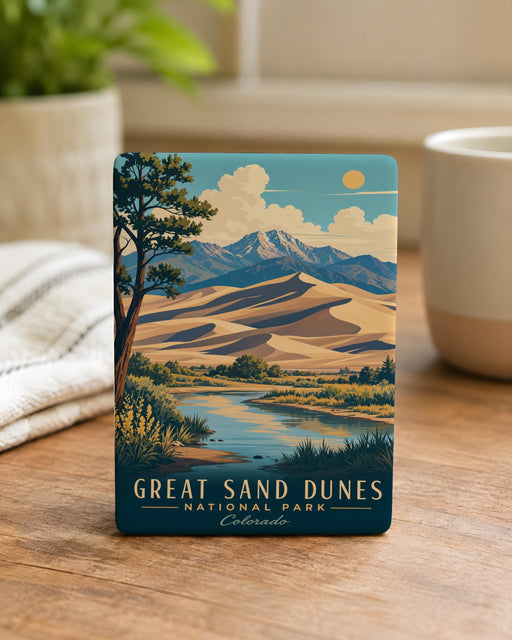Great Sand Dunes National Park Fridge Magnet, Colorado Sand Dunes Souvenir, Travel Gift, Nature Landmark Magnet