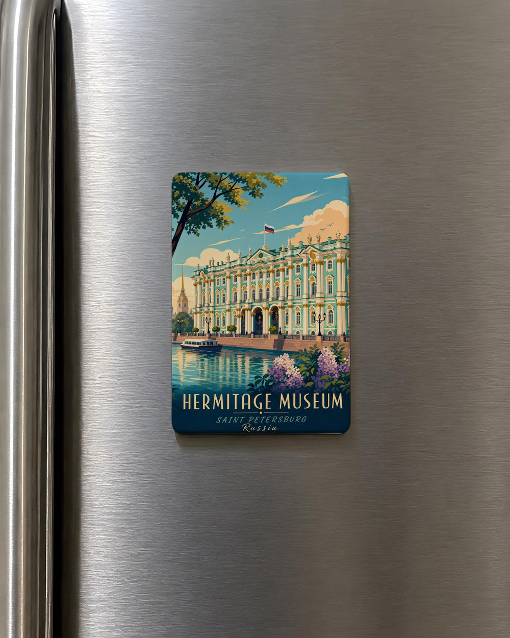 Hermitage Museum Fridge Magnet, St Petersburg Russia Landmark Souvenir, Winter Palace Travel Keepsake Gift