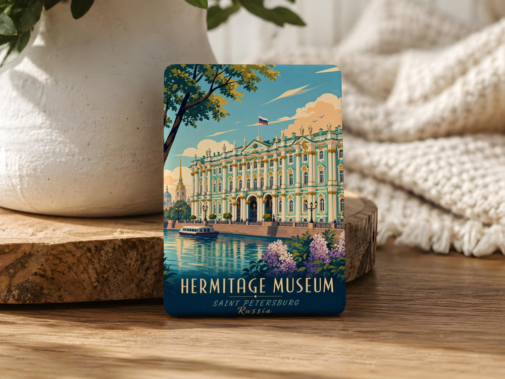 Hermitage Museum Fridge Magnet, St Petersburg Russia Landmark Souvenir, Winter Palace Travel Keepsake Gift