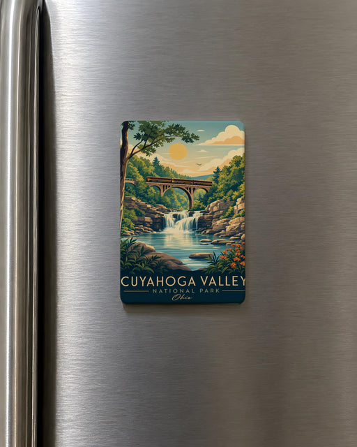 Cuyahoga Valley National Park Fridge Magnet, Ohio National Park Souvenir Magnet, Scenic Park Landmark Refrigerator Magnet